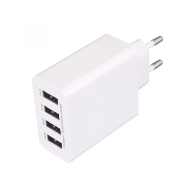 USB hálózati töltő, 4x 3.1A, SUM 5A - SA 50USB